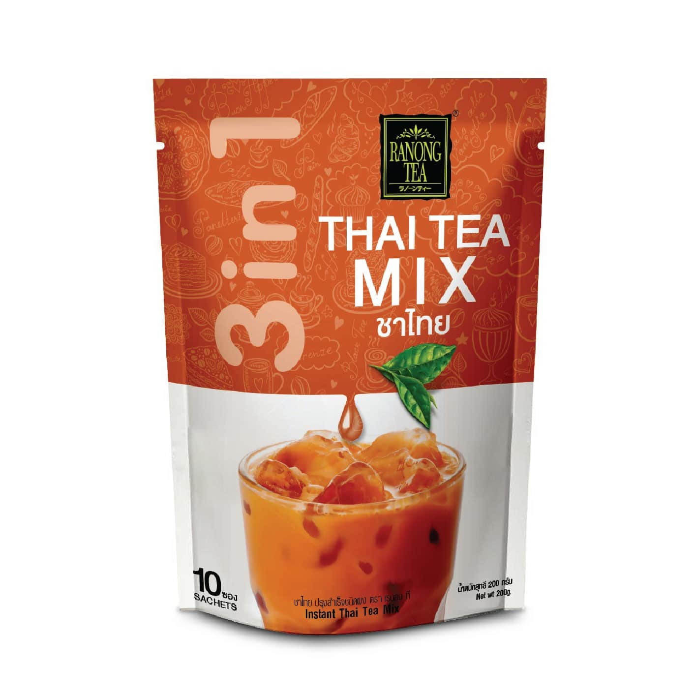 Ranong tea Thai tea mix ชาไทย เรนองที 3in1 x1